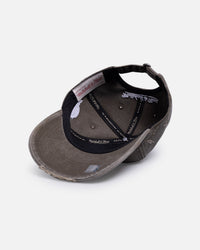 Mitchell & Ness Los Angeles Lakers 'Collegiate' Dad Fit Strapback Washed Chocolate