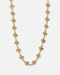 Saint Morta Chrome Cross Chain Necklace Gold