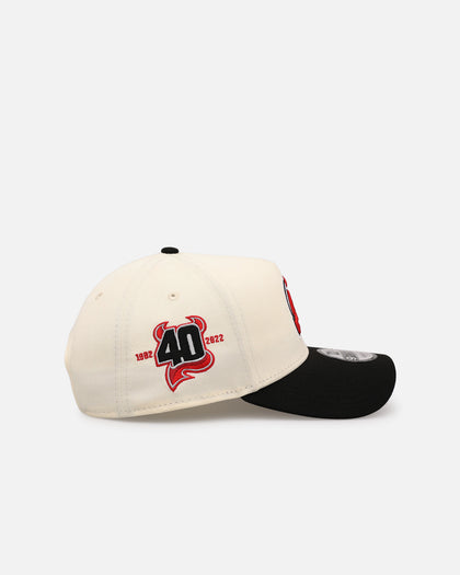 New Era New Jersey Devils 'Team Color Visor' 9FORTY A-Frame Snapback Chrome/Official Team Color