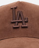 47 Brand Los Angeles Dodgers 'Tonal Suede' '47 Offside Trucker Snapback Chocolate