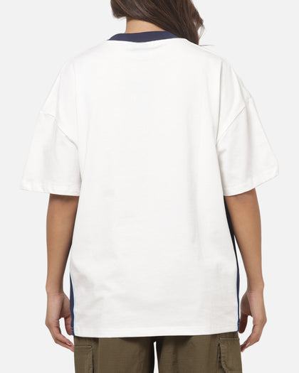 Carre Athletic Panel Crew T-Shirt Off White