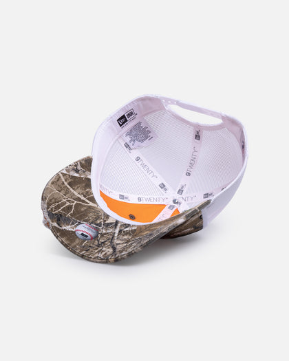 New Era New York Yankees 'Real Tree Distressed' 9TWENTY Trucker Snapback Camo/Orange