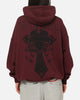 Ed Hardy Sacred Heart Hoodie Burgundy