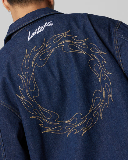 Loiter Chaos Denim Jacket Indigo