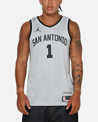 Nike Victor Wembanyama San Antonio Spurs 2025/26 Statement Edition Dri-FIT NBA Swingman Jersey Silver