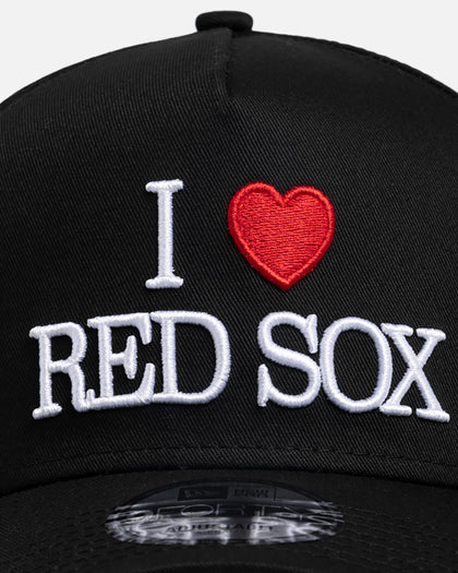 New Era Boston Red Sox 'Lovers' 9FORTY A-Frame Snapback Black