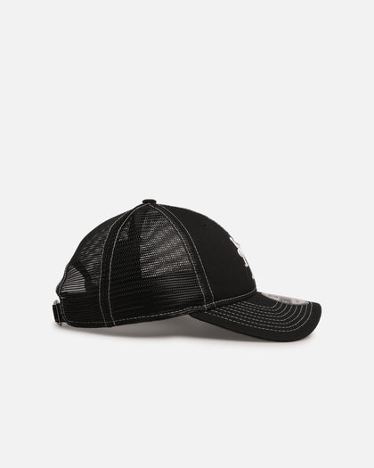 New Era New York Mets 'Contrast Chrome' 9TWENTY Casual Trucker Strapback Black
