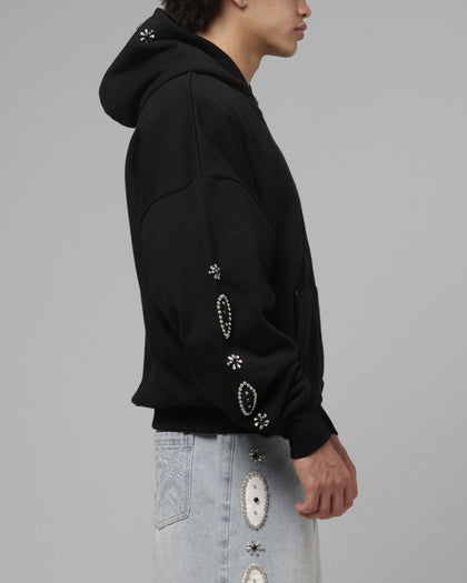 Loiter Rodeo Hybrid Zip Hoodie Black