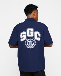 Students Golf Baker Cabana Shirt Navy