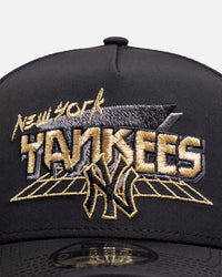 New Era New York Yankees 'Arcade Gold 10 Year Anniversary' 9FORTY A-Frame Snapback Black/Gold