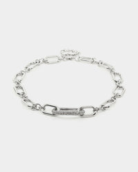 Raising Hell Women's Thick Link Chain Iced White Gold