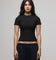 American Thrift Women's Longline Baby T-Shirt Black