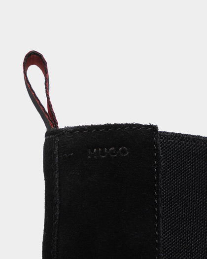Hugo Boss Kyron Chelsea Suede Boots Black