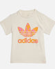 Adidas Infants' Summer Allover Print Shorts and T-Shirt Set Wonder White/Pink