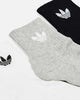 Adidas Mid Crew Socks 3 Pack White/Grey/Black