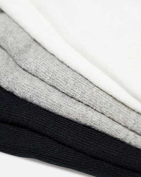 Adidas Mid Crew Socks 3 Pack White/Grey/Black