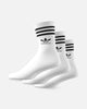 Adidas Solid Mid Cut Crew Socks 3 Pack White