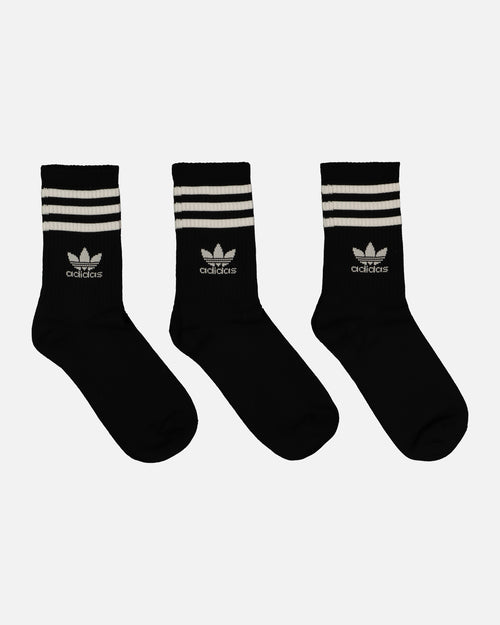 Adidas Solid Crew Socks 3 Pack Black