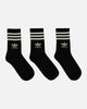 Adidas Solid Crew Socks 3 Pack Black