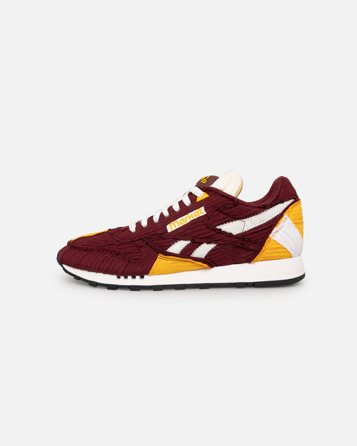 Reebok X MARKET Classic Leather Pump Burgundy/Gold
