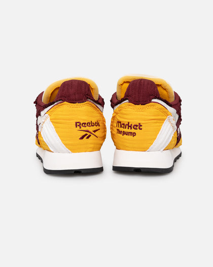 Reebok X MARKET Classic Leather Pump Burgundy/Gold