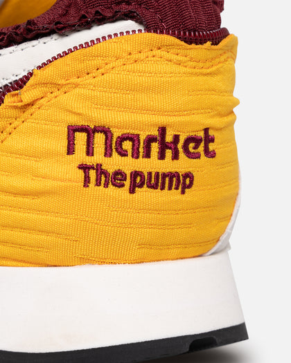 Reebok X MARKET Classic Leather Pump Burgundy/Gold