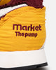 Reebok X MARKET Classic Leather Pump Burgundy/Gold
