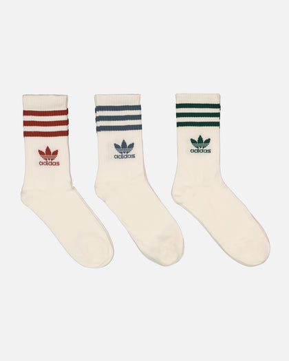 Adidas Mid Cut Crew Socks 3 Pack Multi