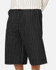 Ed Hardy Shinjuku Jorts Black Pinstripe