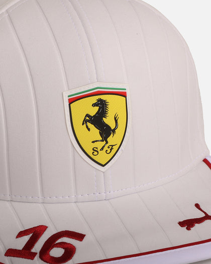 Puma X Scuderia Ferrari Charles Leclerc Baseball Cap White