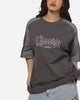 Worship Catharsis Box Crop Raglan T-Shirt Worn Black