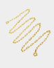 Raising Hell Women's Customisable Long Cable Necklace Gold