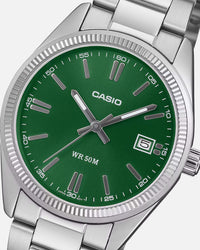 Casio UTP-1302PD-3A1 Watch Silver/Green Sunray