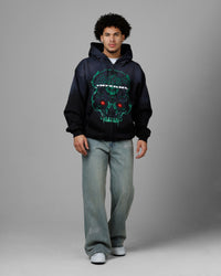 Loiter Inferno Zip Hoodie Vintage Black
