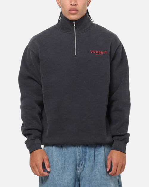 Vouseti The OG Quarter Zip Crewneck Navy