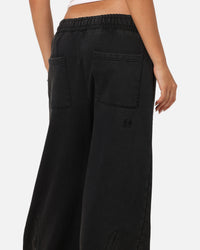 Saint Morta Crested Wing Sweatpants Washed Black