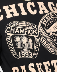 Mitchell & Ness Chicago Bulls Rings Crewneck Black