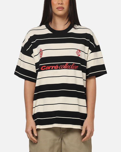 Carre Collective Stripe T-Shirt Black/Off White
