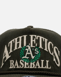 47 Brand Oakland Athletics 'Pitchout' 47 Hitch Corduroy Snapback Green