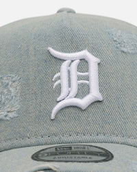 New Era Detroit Tigers 'Distressed Denim' 9FORTY A-Frame Snapback Light Wash Denim