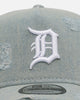 New Era Detroit Tigers 'Distressed Denim' 9FORTY A-Frame Snapback Light Wash Denim