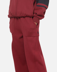 Carre Varsity Track Pants Burgundy