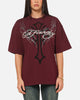 Ed Hardy Trinity Rhinestone T-Shirt Plum
