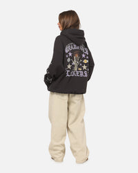 Mitchell & Ness Los Angeles Lakers Blackletter Champs Box Hoodie Washed Black