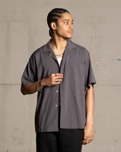 Saint Morta Villa Short Sleeve Shirt Dark Grey