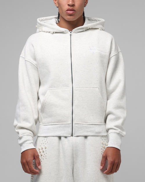 Loiter Pearl Zip Hoodie Off White