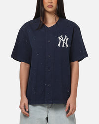 Majestic Athletic New York Yankees Splat Baseball T-Shirt Indigo