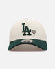New Era Los Angeles Dodgers 'Pink Satin Hearts Green' 9FORTY A-Frame Snapback Chrome/Dark Green