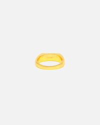 Saint Morta Iced Stars Signet Ring Gold