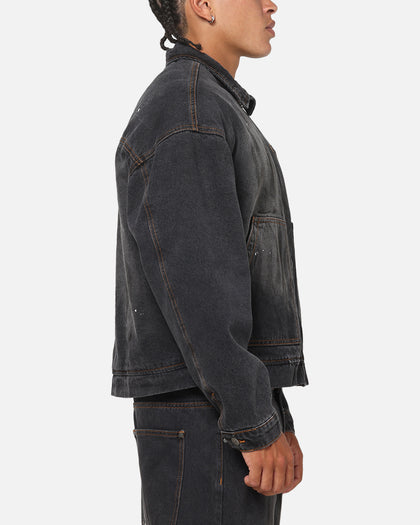Saint Morta Halo Zip Jacket Smoke Black